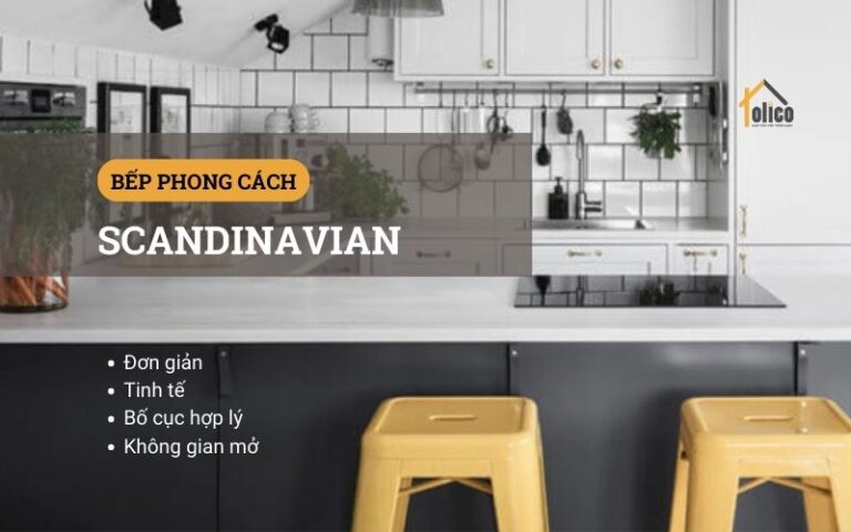 Bếp phong cách scandinavian