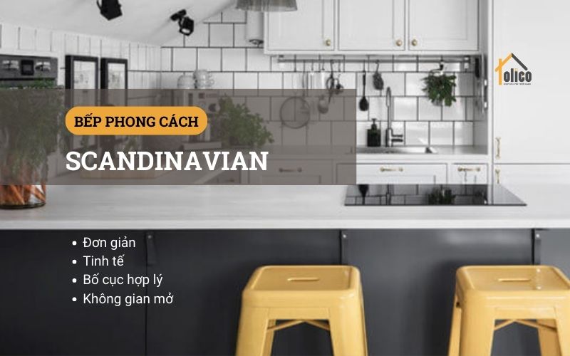 Bếp phong cách scandinavian