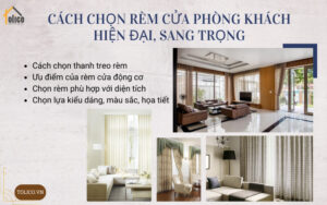 Cách chọn rèm cửa phòng khách hiện đại