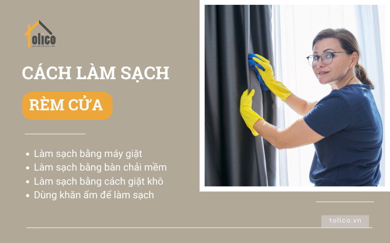 Cách làm sạch rèm cửa
