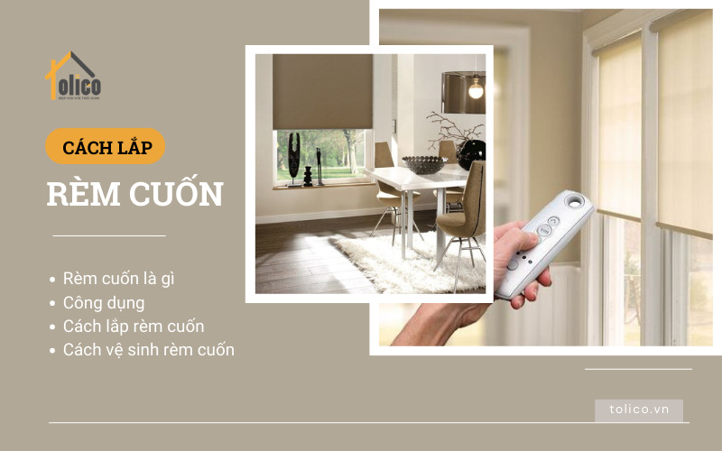 Cách lắp rèm cuốn
