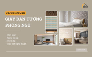 Cách phối màu giấy dán tường phòng ngủ