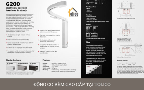 Động cơ rèm cao cấp tại Tolico