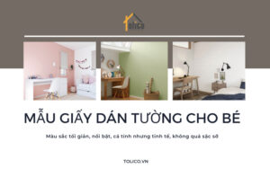 Mẫu giấy dán tường cho bé