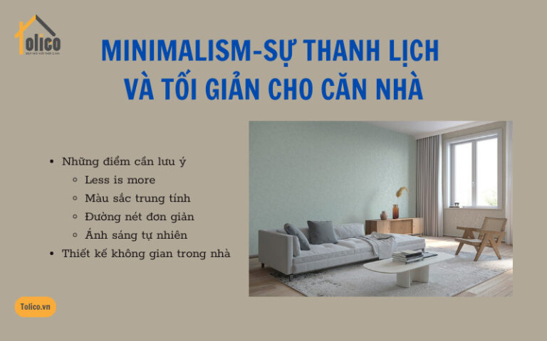 Minimalism trong nội thất