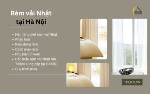 Rèm vải Nhật tại Hà Nội