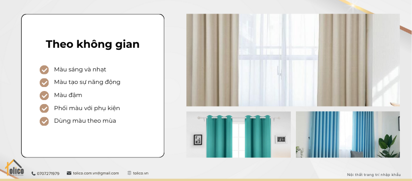 Cách chọn màu rèm cửa