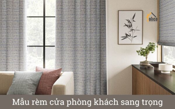 Mẫu rèm cửa phòng khách sang trọng