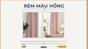 Top mẫu rèm cửa màu hồng đẹp