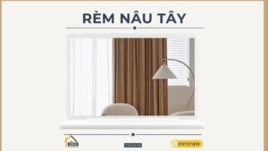 Top mẫu rèm cửa màu nâu tây đẹp