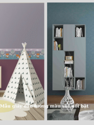 Giấy dán tường Nhật Bản màu sắc nổi bật Giấy dán tường Nhật Bản màu sắc nổi bật