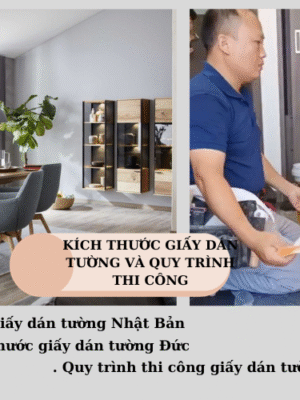 Kích thước giấy gián tường và quy trình thi công Kích thước giấy gián tường và quy trình thi công