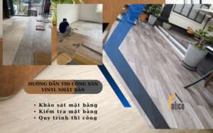 Quy trình thi công sàn vinyl Nhật Bản