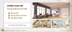 Không gian mở trong thiết kế nội thất