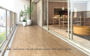 SÀN VINYL VÂN GỖ NỔI BẬT NGOÀI TRỜI NS857-NS859