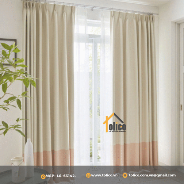 Rèm vải Nhật Bản cao cấp LS-63142