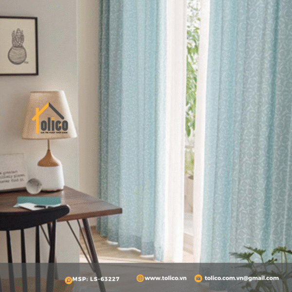 Rèm vải Nhật Bản họa tiết LS-63227