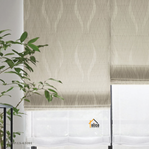 Rèm vải Nhật Bản họa tiết LS-63250