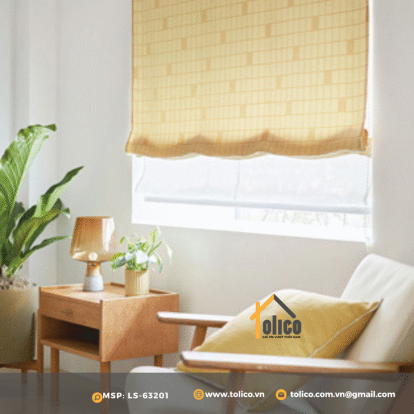 Rèm vải Nhật Bản họa tiết LS63201