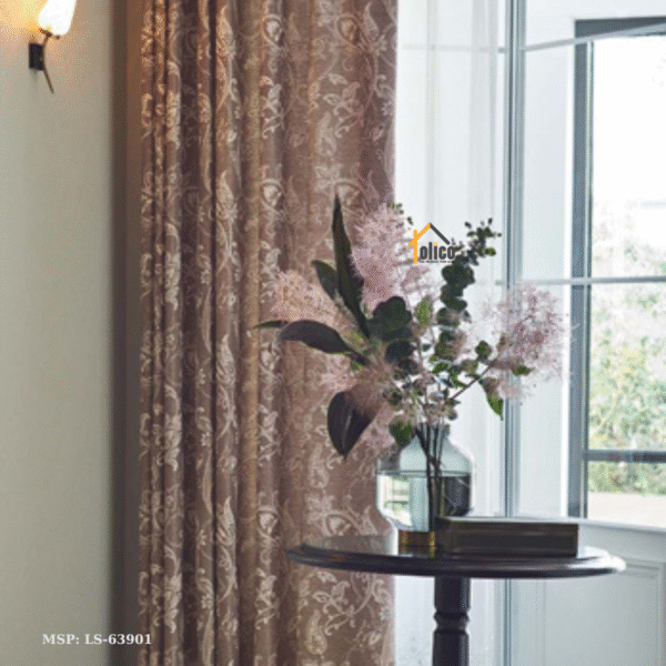 Rèm vải họa tiết tân cổ điển LS-63290